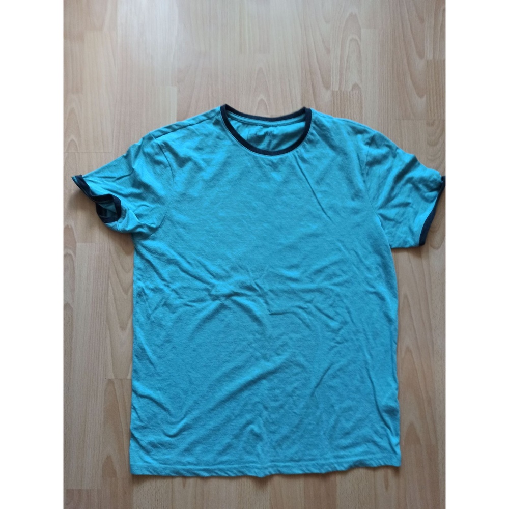 Unbranded T-Shirt Men's Blue Contrast Trim